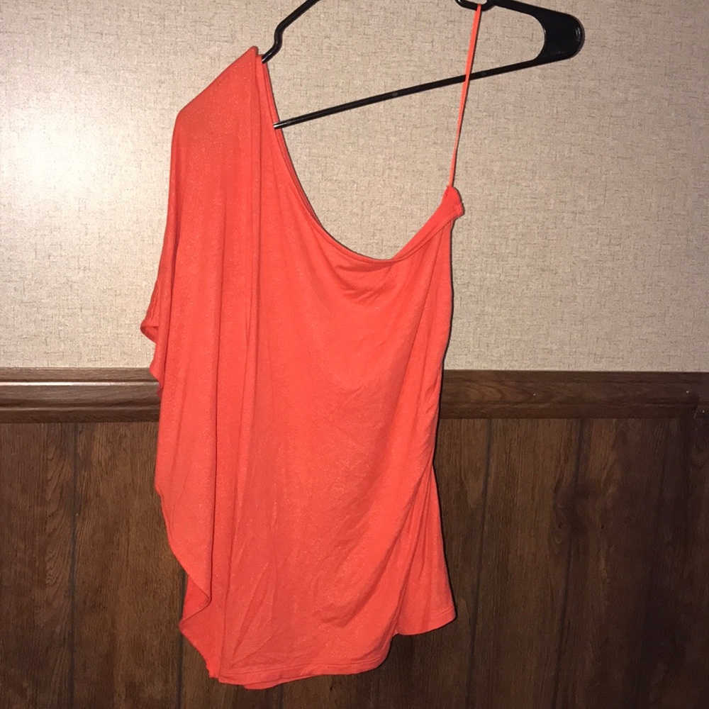 Never worn Express one shoulder batwing top